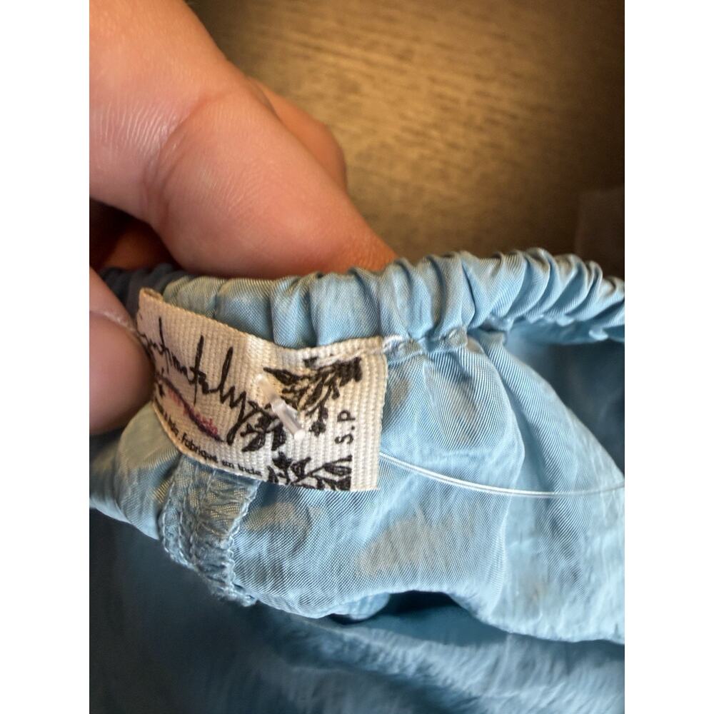 Free People Intimately Forever Young Romper Blue Bow Front Open Back Small - Picture 11 of 14